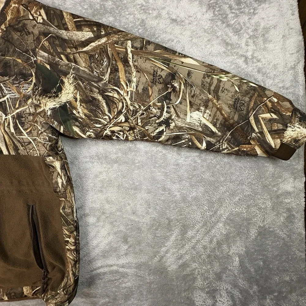 Drake Men's XL Hunting Realtree Camo 1/4 Zip Fleece Pullover Jacket SEE DESCRIPT - Picture 10 of 16